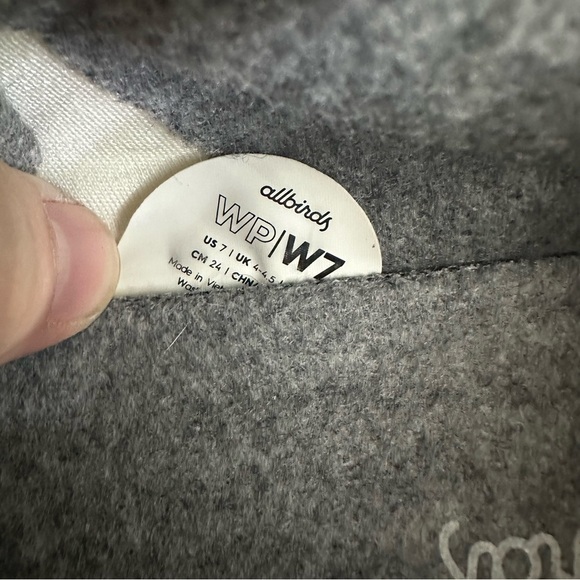 Allbirds Wool Piper Woven White Sneakers Shoes Lace Up Running Women's Size 7 - Picture 8 of 9